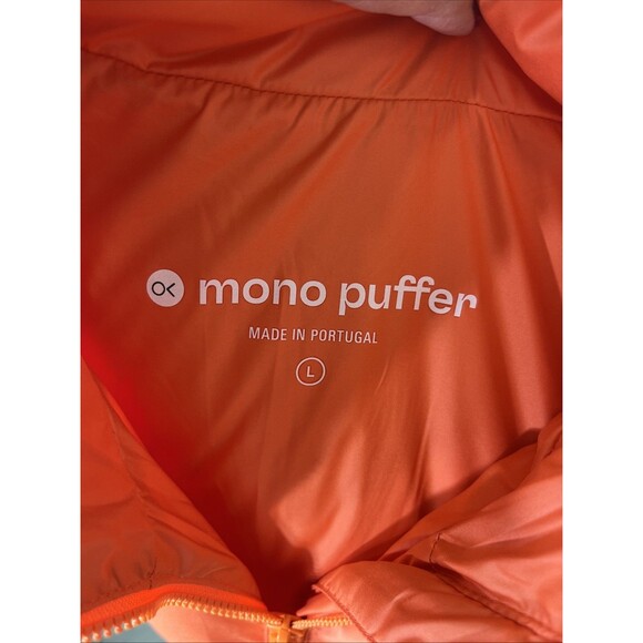 Outerknown Women's Mono Puffer Vest Full Zip Orange Size Large NEW - Picture 8 of 8